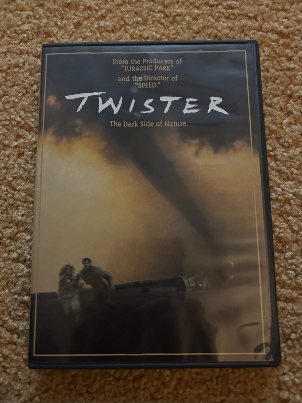 Twister (DVD) - Black & Brown Movie Cover